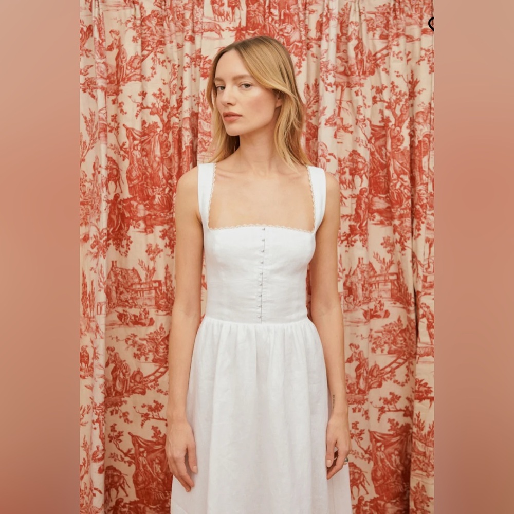 NWT Reformation Tagliatelle Linen Dress Size 4